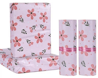 Курьерский пакет Beige flowers 245 х 310 + 40 клапан