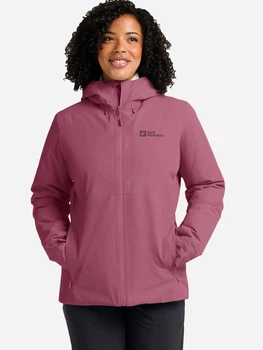 Спортивная ветровка с капюшоном женская Jack Wolfskin Wisper Ins Jkt W A61893-5114 XL Розовая (4064886586375)