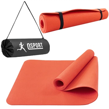 Коврик для йоги и фитнеса + чехол (йога мат, каремат спортивный) OSPORT Yoga Pro 3мм (OF-0089) Красный