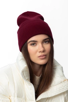 Шапка FAMO SHP-45661 Бордовий One size (SHP-45661)