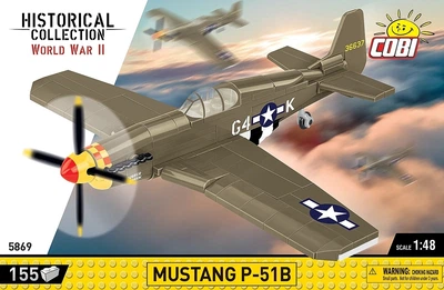 Klocki konstrukcyjne Cobi Historical Collection World War II Mustang P-51B 1:48 155 elementów COBI-5869 (5902251058692)