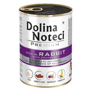 Влажный корм для собак Dolina Noteci Premium с кроликом и клюквой 400 г (5902921300793)