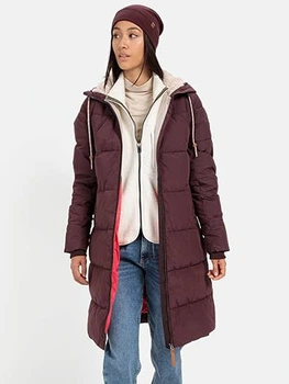Куртка зимова довга жіноча Camel Active COAT 310860-4R26-53 42 Сливова (4064478889020)