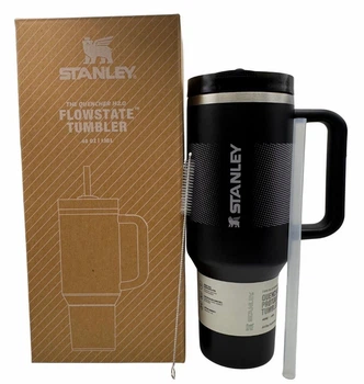 Термос термокружка Stanley Quencher ProTour Flip Straw Tumbler 1,18 л из нержавеющей стали Black KT7001926