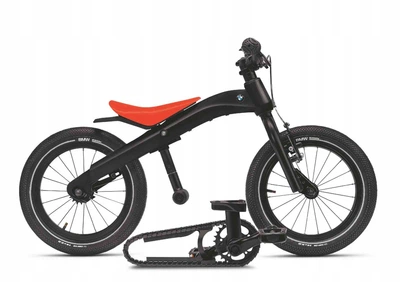Оригинальный детский велосипед-беговел BMW Kidsbike, Black / Orange, 80915B319B7