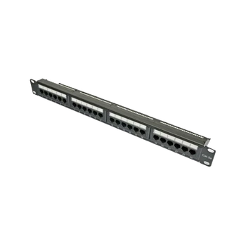 Патч-панель 19" 24хRJ-45 UTP кат.5e, с задним организатором, Kingda Kingda KDPA6043