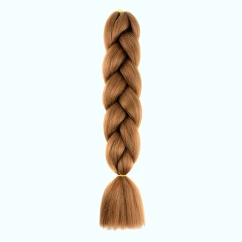 Канекалон Jumbo Braid однотонный молочный шоколад капучино коса длинна 60 см Вес 100 грам Термостойкий 30#