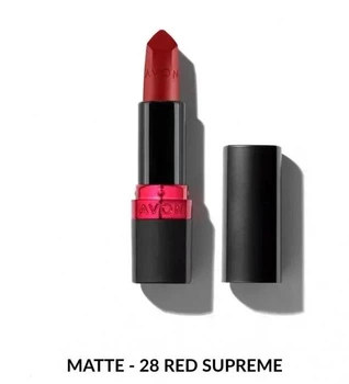 Увлажняющая матовая губная помада Avon Ультра Красное Преимущество-Red Supreme 3.6г (7541222)