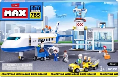 Klocki konstrukcyjne Zuru Max CITY Bricks Airport 793 elementy (193052063700)