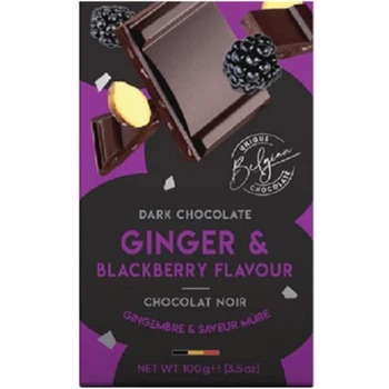 Шоколад чорний Cachet Ginger & Blackberry Flavour (57% cacao) 21423 - 100 g