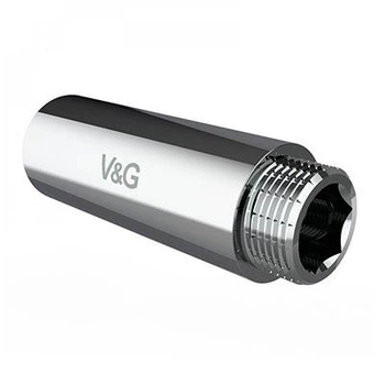 Подовжувач хромований V&G VALOGIN, ВхЗ 1", 80 мм (VG-210134)