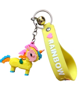 Брелок: Желтый Пиксельный Единорог (Pixel Unicorn Yellow)