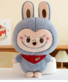 Мягкая игрушка Лабубу Labubu The Monsters серая 28 см