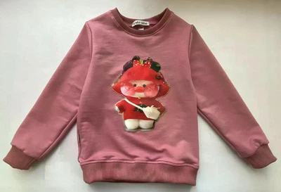 Кофта свитшота с уточкой Ла ла фан фан, MIMI duck LALAFANFAN Смайл Тайм SmileTime роза рост 110