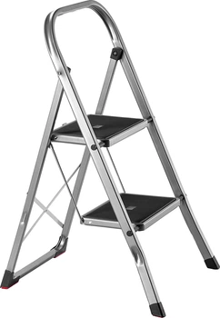 Алюмінієва драбина Kadax Borne 2 сходинки Срібляста K8086 (5903699473771)