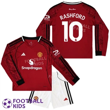 Детская футбольная форма Manchester United RASHFORD 10 Манчестер Юнайтед 2026 Home Long Sleeve 125-135 см (set47211-136275-4)