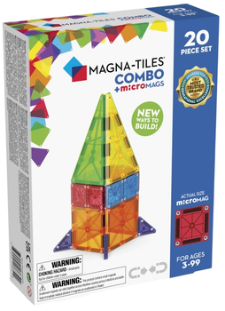 Магнітний конструктор Magna Tiles Micromags Combo set 20 деталей (850025176392)