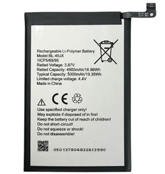 Аккумулятор для Infinix Hot 30 / Hot 40 / Hot 40 Pro / Zero 5G (BL-49JX) 5000mAh