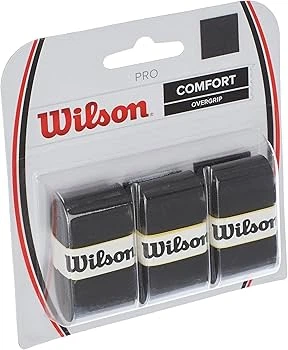 Набір з 3 чорних овергрипів Wilson Pro Comfort.