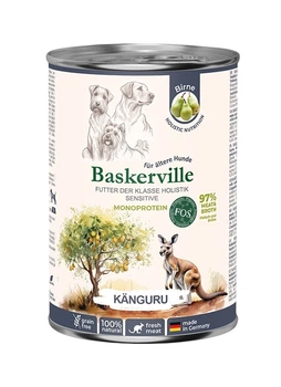 Консервований корм Baskerville FOS Holistic для собак з чутливим травленням з м'ясом кенгуру 400 г