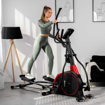 Орбитрек Hop-Sport HS-095CF Prizm электромагнитный черный с матом для домашнего фитнеса