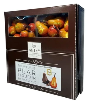 Цукерки Abtey The Williams Pear Liqueur груша з темного шоколаду 700 г (70 шт)