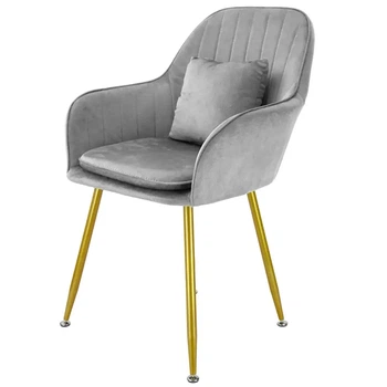 Стул в скандинавском стиле с мягкой обивкой DSF-316 Light Gray