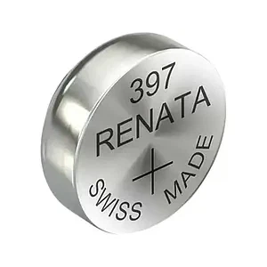 Батарейка для часов серебряно-цинковая Renata 396 397 SR726SW AG2 196 LR59 LR726 1.55V (119)