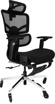 Офісне крісло Hedo ергономічне регульоване з сітки Чорне 99716 (5904041162237)