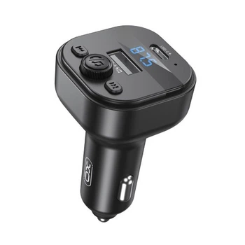 ФМ-Модулятор XO BCC18 Smart bluetooth MP3 Car Charger Type-C 3A Черный