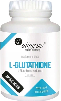 Диетическая добавка Aliness L-Glutathione reduced 500 мг 100 капсул (5903242580796)