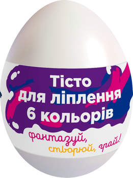 Набір для ліплення в яйці Clay Anyway Тісто для ліплення 6 кольорів (TY4466)