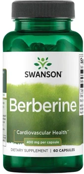 Дієтична добавка Swanson – Berberine (Берберин), 400 мг, 60 капсул (087614114118)