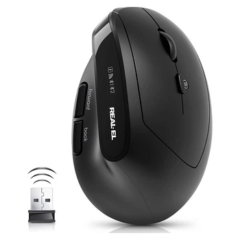 Мышь беспроводная REAL-EL RM-490W Black