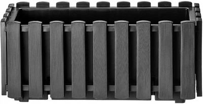 Skrzynia balkonowa Kadax Glifada 38 x 18 x 16.5 cm Antracyt (K8029)