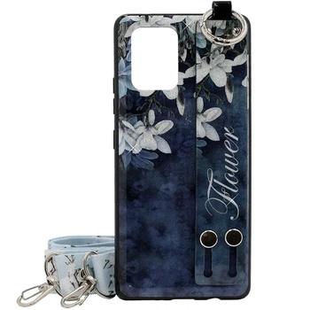 Чохол силіконовий Wristband Print для Samsung S10 Lite SM-G770F Blue Flowers 2