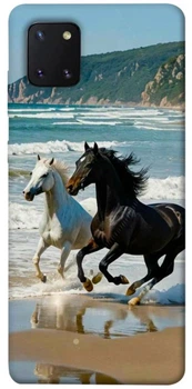 TPU чехол Demsky Beach Horses для Samsung Galaxy Note 10 Lite (A81)