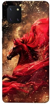 TPU чехол Demsky Red sparkles Horse для Samsung Galaxy Note 10 Lite (A81)