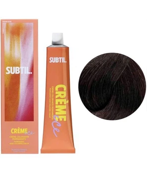 Устойчивая краска Subtil для волос Creme Permanent Hair Color 4/77 Шатен каштановый насыщенный 60 мл