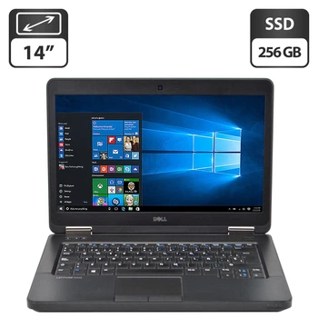 Ноутбук Б-класс Dell Latitude E5440 / 14" (1366x768) TN / Intel Core i3-4010U (2 (4) ядра по 1.7 GHz) / 8 GB DDR3 / 256 GB SSD / Intel HD Graphics 4400 / WebCam / DVD-ROM / АКБ не держит б/у