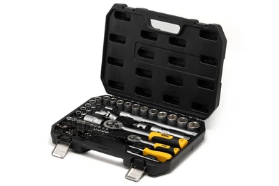 Набор инструментов Mastertool ¼"&½" 72 шт 4-13 мм 10-27 мм CrV кейс с металлическими замками 78-5072