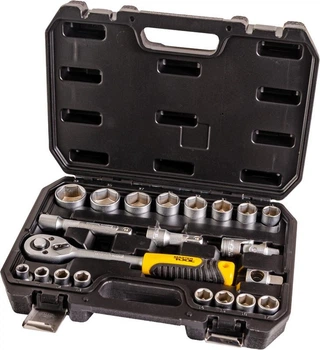 Набір інструментів Mastertool ½" 21 шт 10-32 мм CrV кейс з металевими замками 78-4021