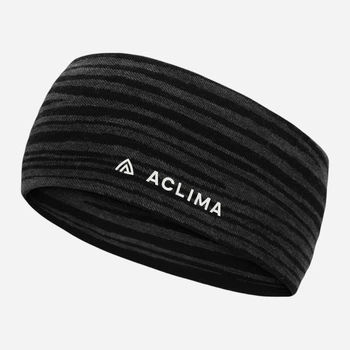 Термоповязка на голову спортивная шерстяная Aclima WarmWool 109968 One Size Серая (7034041122349)