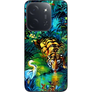 Силиконовый чехол SMTT для Xiaomi Poco C85 с дизайном Джунгли