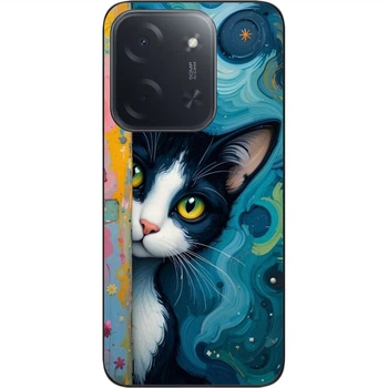 Силиконовый чехол SMTT для Xiaomi Poco C85 с принтом Лунный страж