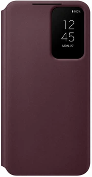 Чехол-книжка активный Smart Clear View Cover для Samsung Galaxy S22 (S901) Burgundy