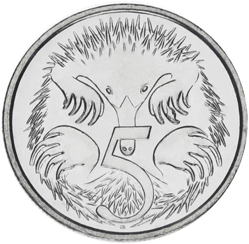 Монета Австралия 5 центов 2024 UNC Charles III