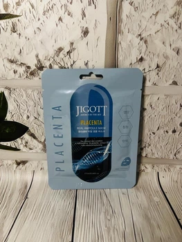 Ампульна маска для обличчя JIGOTT Placenta Real Ampoule mask із фіто-плацентою 27мл