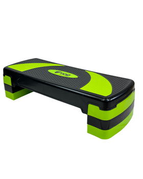 Степ-платформа WCG EasyStep 3-ступенева (зелена) — висота 10/15/20 см