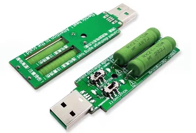 USB Резистор навантаження навантажувальний резистор 5В 1/2 / 3А / USB опір для тестера (685983137) нагрузка Зелений